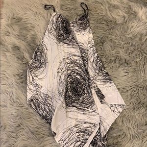 Asymmetric dress worn once